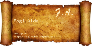 Fogl Aida névjegykártya